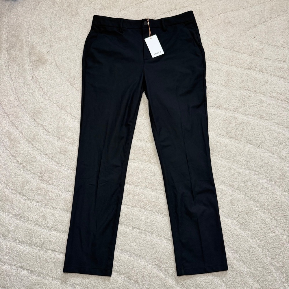 NEW Quince Performance Stretch Technical Dress Pants men's True Black 32x30